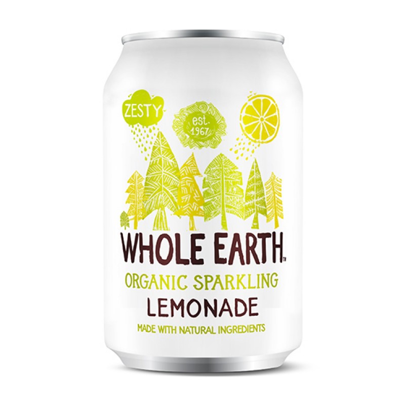 WHOLE EARTH Ανθρακούχο ποτό Λεμόνι (330ml) Τρόφιμα